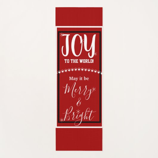 Joy Peace Red Yogamatte (Vorderseite)