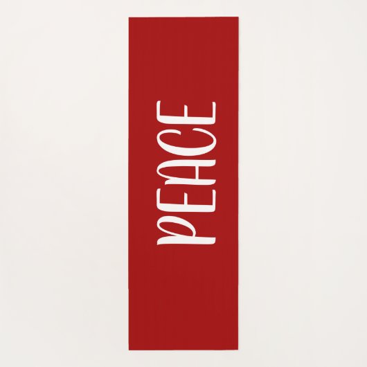 Joy Peace Red Yogamatte (Rückseite)
