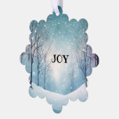 JOY & PEACE SNOWFLAKE PAPIER ORNAMENT KARTE (Linke Ecke)