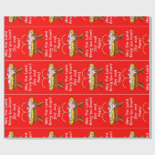 Joy & Pees! Funny Christmas Wrapping Paper Geschenkpapier (Flach)