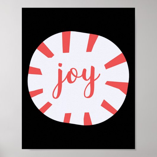 Joy - Peppermint Weihnachten Poster (Vorne)