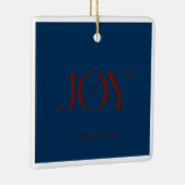 Joy | Personalisierte Weihnachtsschmuck (Rechts)