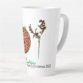 Joy personalisierte Zuckerrohr-Ornament heilig lat Milchtasse (Rechte Ecke)