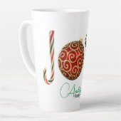 Joy personalisierte Zuckerrohr-Ornament heilig lat Milchtasse (Linke Ecke)