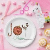 Joy personalisierte Zuckerrohr-Ornament heilig lat Pappteller (Party)