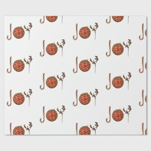 Joy personalisierte Zuckerrohr-Zierholz Geschenkpapier (Flach)