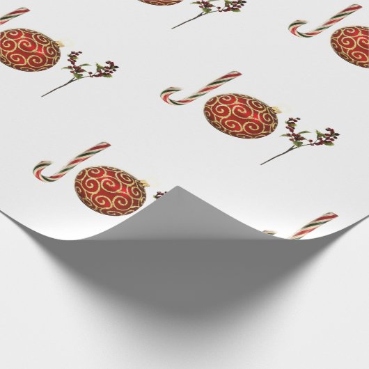 Joy personalisierte Zuckerrohr-Zierholz Geschenkpapier (Ecke)