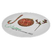 Joy personalisierte Zuckerrohr-Zierholz Schneidebrett (Ecke)