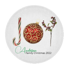 Joy personalisierte Zuckerrohr-Zierholz Schneidebrett