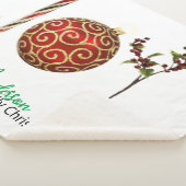 Joy personalisierte Zuckerrohr-Zierholz Sherpadecke (3/4)