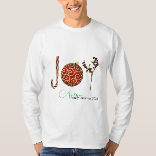 Joy personalisierte Zuckerrohrschmuck heilig T-Shi T-Shirt (Vorderseite)