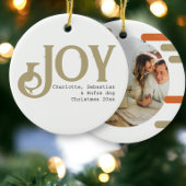 Joy Photo Christmas Personalized Keramik Ornament