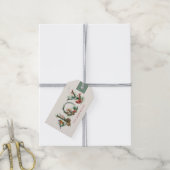 JOY Pine Cone Red Berry Birds Christmas Holiday Geschenkanhänger (Mit Garn)