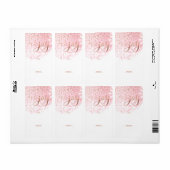 Joy | Pink Blush Wasserfarbe Ombre Schneeflocken (Vorne)