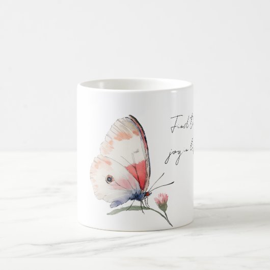 Joy Pink Butterfly Kaffeetasse (Mittel)