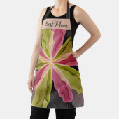 Joy, Pink Green Anthracite Blume Fraktal Beste Mam Schürze (InSitu)