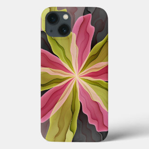 Joy, Pink Green Anthracite Fantasy Blume Fraktal Case-Mate iPhone Hülle