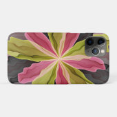 Joy, Pink Green Anthracite Fantasy Blume Fraktal Case-Mate iPhone Hülle (Rückseite (Horizontal))