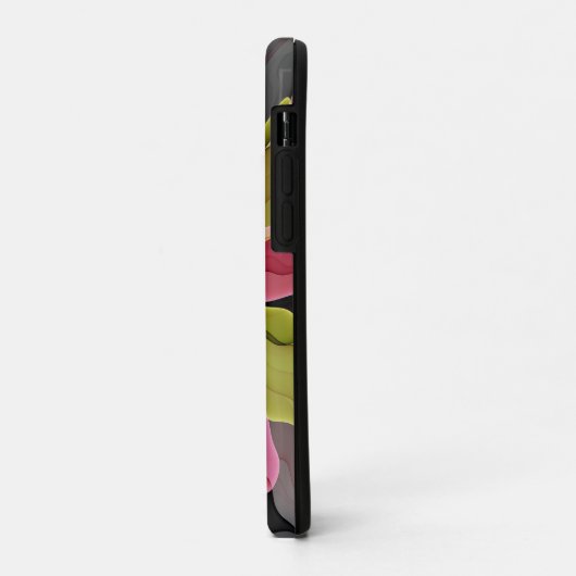 Joy, Pink Green Anthracite Fantasy Blume Fraktal Case-Mate iPhone Hülle (Hinten/Links)