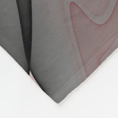 Joy, Pink Green Anthracite Fantasy Blume Fraktal Fleecedecke (Ecke)