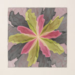 Joy, Pink Green Anthracite Fantasy Blume Fraktal Schal<br><div class="desc">Eine bunte Fantasy-Blume. Design für Ihren Schal und mehr.</div>