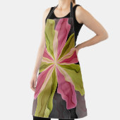 Joy, Pink Green Anthracite Fantasy Blume Fraktal Schürze (InSitu)