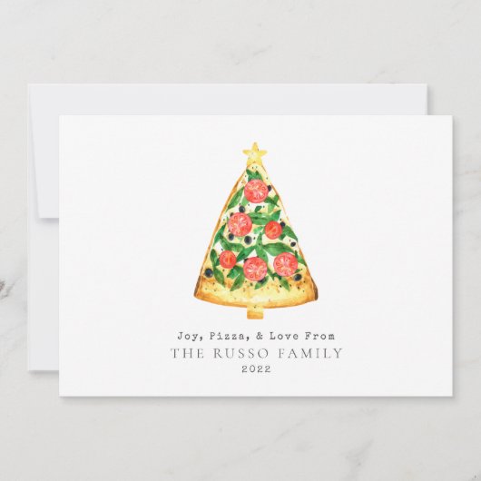 Joy Pizza Liebe Weihnachten (Vorderseite)