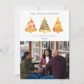 Joy Pizza Liebe Weihnachten Foto (Vorderseite)