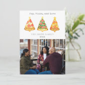 Joy Pizza Liebe Weihnachten Foto (Stehend Vorderseite)