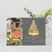 Joy Pizza Liebe Weihnachten Italienisches Chalkboa (Stehend Vorderseite)