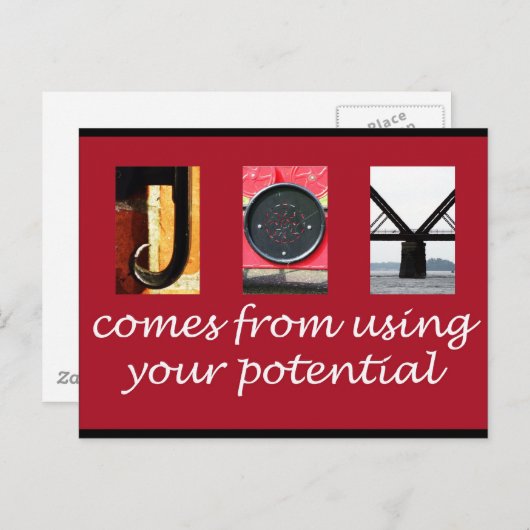 Joy Postkarte (Vorne/Hinten)