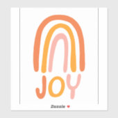 JOY Rainbow Pink Handlettering Aufkleber (Blatt)