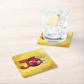 Joy  rechteckiger pappuntersetzer (Vor Ort)