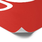 Joy Red Christmas Poster (Ecke)