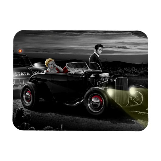 Joy Ride B&W Magnet (Horizontal)