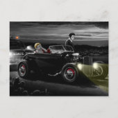 Joy Ride B&W Postkarte (Vorderseite)