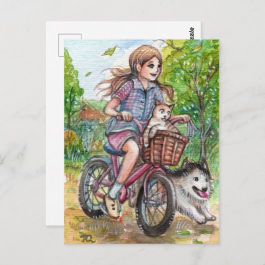 Joy Ride Postkarte (Vorne/Hinten)