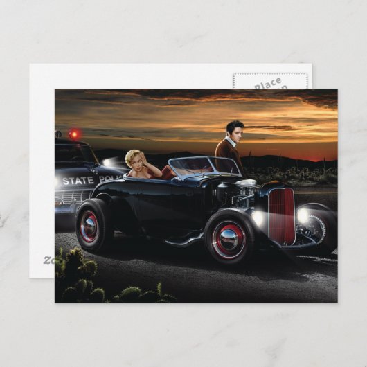 Joy Ride Postkarte (Vorne/Hinten)