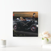 Joy Ride Quadratische Wanduhr (Zuhause)