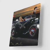 Joy Ride Quadratische Wanduhr (Winkel)