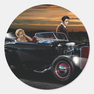 Joy Ride Runder Aufkleber