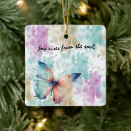 Joy Rises aus dem Soul Butterfly Abstrakt Keramikornament