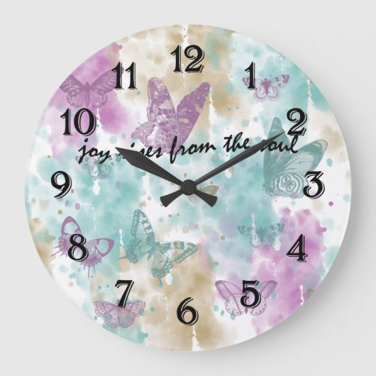 Joy Rises aus dem Soul Große Wanduhr (Vorderseite)