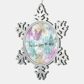 Joy Rises aus dem Soul Schneeflocken Zinn-Ornament (Rechts)