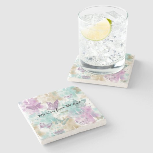 Joy Rises aus dem Soul Steinuntersetzer (Seitenansicht)