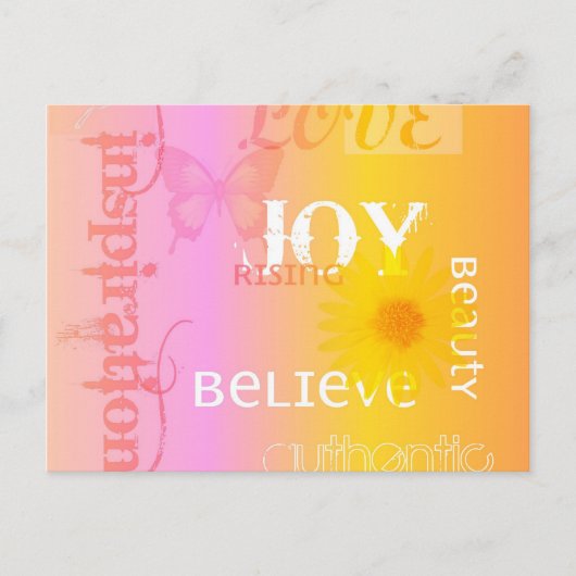 Joy Rising Pastel Postcard Postkarte (Vorderseite)
