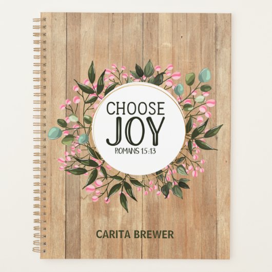 Joy Romans 15:13 Planer auswählen (Vorderseite)