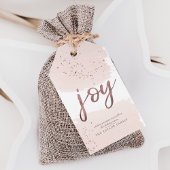 Joy | Rose Weihnachten Geschenkanhänger