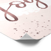 Joy | Rose Weihnachten Poster (Ecke)