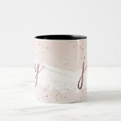 Joy | Rose Weihnachten Zweifarbige Tasse (Mittel)